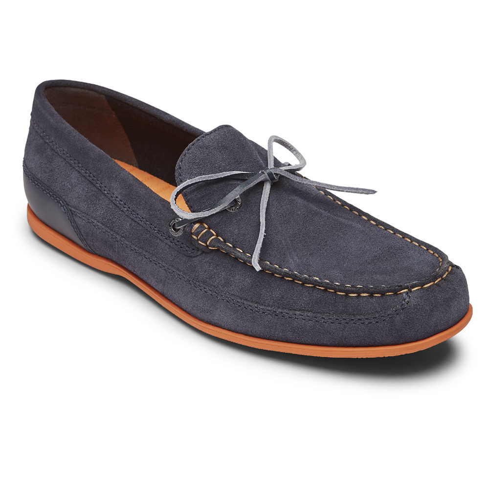 Mocassins Rockport Homem Azul Marinho - Malcom Tie - 34628JDSM